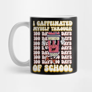 Coffee Lovers 100 Days Of School Celebration Party Mug